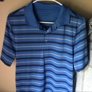 Blue golf shirt
